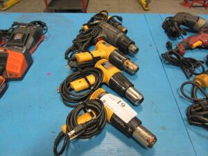 (5) Assorted Wagner/Porter Cable Heat Guns *100 Industrial Dr Adrian, MI 49221*