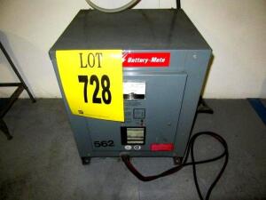 Hobart Battery Mate Forklift Battery Charger; Model: 750H3-12; SN: 195CS04814; AC Volts 208/240/480; DC Volts 24;*800 S Center Street Adrian, MI 49221