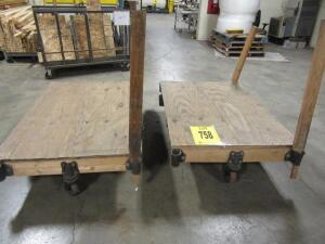 (2) Flatbed Wood Carts *800 S Center Street Adrian, MI 49221 Building 1*