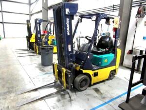 Komat'su LP Forklift Model: FG15STLP-16; Hours: 8780; Capacity: 2500 lb; Does NOT Come With Propane Tank; *800 S Center Street Adrian, MI 49221 Buildi