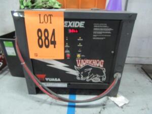 YUASA/Exide Workhog ISO 9000 Forklift Battery Charger; Model: W3-18-680; SN: XK22742; *800 S Center Street Adrian, MI 49221 Building 2*