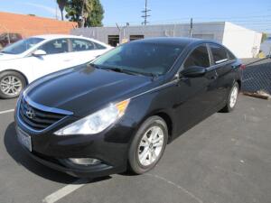 2013 BLACK HYUNDAI SONATA GLS, POWER WINDOWS, CLOTH INTERIOR, 4-CYLINDERS, 87,078 MILES, VIN# 5NPEB4AC7DH749807, LIC# CNC DCTR, (LOCATION: CHATSWORTH,