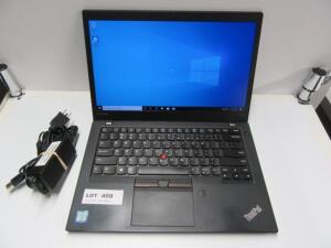 LENOVO T470S (TP00072B) CORE i5 Vpro 6300U @2.4GHZ ,8GB RAM,256GB HD, WINDOWS 10 PRO LOPTOP W/ POWER SUPPLY