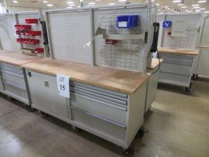 LISTA COMBINATION WORKSTATION 72" X 22 1/2" X 68 1/2" ( 4650 OAKLEYS LN HENRICO, VA 23231)