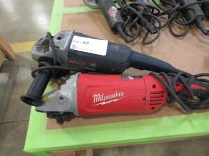 LOT OF 2 GRINDERS (1) MILWAUKEE AND (1) BOSCH ( 4650 OAKLEYS LN HENRICO, VA 23231)