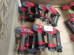 LOT OF (8) SENCO AIR NAIL GUN MODEL: SLS150MG ( 4650 OAKLEYS LN HENRICO, VA 23231)