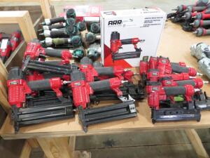 LOT OF (13) ARROW AIR NAIL GUN (8) PT818G, (5) PT23G ( 4650 OAKLEYS LN HENRICO, VA 23231)