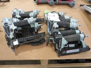 LOT OF (10) HITACHI AIR NAIL GUN (2) NP35A, AND (8) N3804AB3 (S) ( 4650 OAKLEYS LN HENRICO, VA 23231)