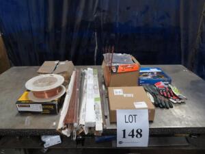 LOT OF ASST'D WELDING WIRE AND RODS ( 4650 OAKLEYS LN HENRICO, VA 23231)