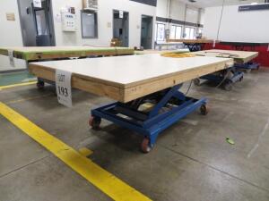 BISHAMON OPTIMUS HYDRAULIC LIFT TABLE 2000LBS CAPACITY 2000LBS MODEL: L2K-4260 ( 4650 OAKLEYS LN HENRICO, VA 23231)