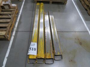 LOT OF (2) FORKLIFT FORK EXTENSION (1) 7', (1) 59" ( 2700 DISTRIBUTION DR HENRICO, VA 23231)