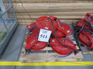 LOT OF 7 AIRHOSE REELS ( 2700 DISTRIBUTION DR HENRICO, VA 23231)