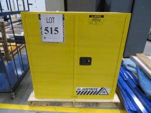 JUSTRITE SURE-GRIP FLAMMABLE LIQUID STORAGE CABINET 30 GAL, MODEL: 893000 ( 2700 DISTRIBUTION DR HENRICO, VA 23231)