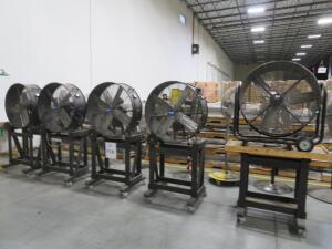 LOT OF 5 DRUM FANS W/ CARTS ( 2700 DISTRIBUTION DR HENRICO, VA 23231)