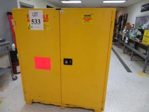 GLOBAL FLAMMABLE SAFETY STORAGE CABINET 120 GALLON, MODEL: FM120 ( 4650 OAKLEYS LN HENRICO, VA 23231)