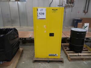 JUSTRITE FLAMMABLE LIQUID STORAGE CABINET 60 GALLON MODEL: 896020 ( 4650 OAKLEYS LN HENRICO, VA 23231)