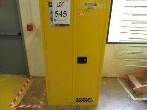 JUSTRITE FLAMMABLE LIQUID STORAGE CABINET 60 GALLON MODEL: 896020 ( 4650 OAKLEYS LN HENRICO, VA 23231)