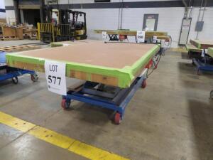 BISHAMON OPTIMUS HYDRAULIC LIFT TABLE 2000LBS CAPACITY 2000LBS MODEL: L2K-4260 ( 4650 OAKLEYS LN HENRICO, VA 23231)