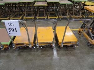 LOT OF 5 MANUAL LIFT TABLE ( 4650 OAKLEYS LN HENRICO, VA 23231)