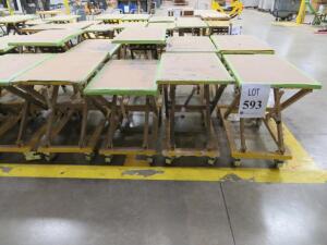 LOT OF 5 MANUAL LIFT TABLE ( 4650 OAKLEYS LN HENRICO, VA 23231)