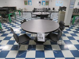(3) WOOD TOP ROUND TABLES 59" W/ (20) CHAIRS (4650 OAKLEYS LN HENRICO, VA 23231)