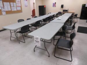 (6) FOLDING TABLES W/ (26) CHAIRS (3910 TECHNOLOGY CT SANDSTON, VA 23150)