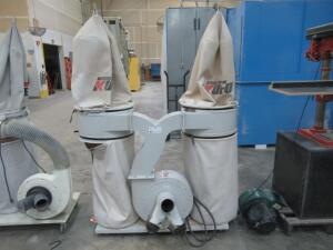 KUFO SECO UFO-102B 3HP DUAL VERTICAL BAG DUST COLLECTOR