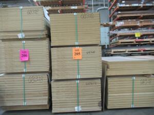 (LOT) (120) SHEETS OF 3/4" INCH 2-SIDED 4' X 8' MDF DESIGNER WHITE