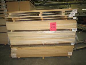 (LOT) (61) ASSORTED SHEETS OF 3/4" 4'X8' MDF AND PARTICLE BOARD