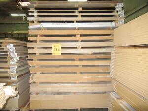 (LOT) (108) ASSORTED SHEETS OF PLYWOOD MDF, AND MARINE