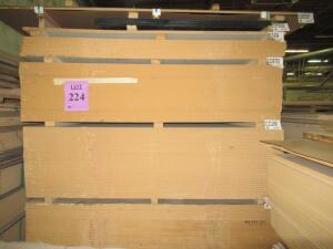 (LOT) (190) ASSORTED SHEETS OF 3/4" MDF