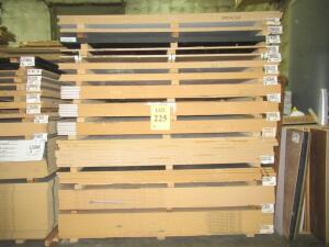 (LOT) (80) ASSORTED SHEETS OF MDF AND PARTICLE BOARD