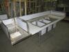 (4) 94" 3 COMPARTMENT STAINLESS STEEL SINKS - 2