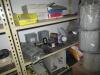 (LOT) CONTENTS OF ROOM, HOSES, ELECTRICAL WIRE, CYLINDERS, MOTORS, PUMPS, FILTERS, LIGHTS, STORAGE CABINETS AND SHELVING - 8