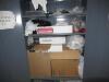 (LOT) CONTENTS OF ROOM, HOSES, ELECTRICAL WIRE, CYLINDERS, MOTORS, PUMPS, FILTERS, LIGHTS, STORAGE CABINETS AND SHELVING - 9