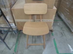 (NEW) (13) ADRIANO DESIGNS 30" BROWN STOOLS, (6) ADRIANO DESIGNS 24" BLONDE STOOLS AND (2) ADRIANO DESIGNS BROWN CHAIRS