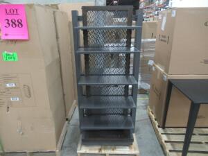 (4) IDX CORPORATION METAL MESH FLOOR DISPLAY STANDS