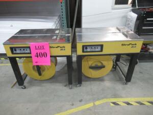 (2) STRAPACK JK2 STRAPPING MACHINES