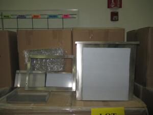 (14) STAINLESS STEEL ICE BINS