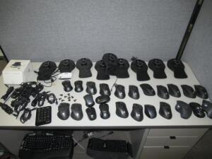 (LOT) ASSORTED WIRELESS MOUSES AND KEYBOARDS
