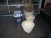 (LOT) WHIRLPOOL STOVE, (6) ASSORTED MICROWAVES, (24) STACKABLE CHAIRS, (3) PLANTERS, WHITE BOARD AND ICE CHEST - 2