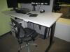 (LOT) (6) ASSORTED HEIGHT ADJUSTABLE DESKS WITH CHAIRS, FILE CABINETS, BOOKCASES, PANELS - 3