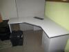 (LOT) ASSORTED OFFICE FURNITURE, MONITORS AND REFRIGERATOR - 4