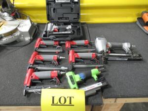 (8) ASSORTED STAPLE AIR GUNS (MUST BE PICKED UP BY DECEMBER 16, 2019) (LOCATION 1415 75TH STREET SW, EVERETT WA. 98203)