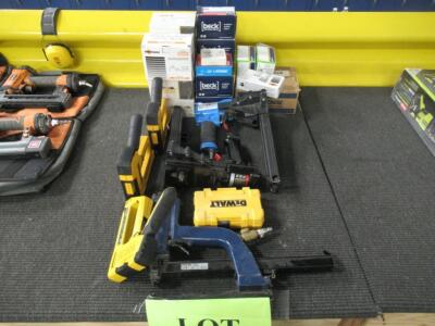(6) ASSORTED STAPLE AIR GUNS WITH ACCESSORIES (MUST BE PICKED UP BY DECEMBER 16, 2019) (LOCATION 1415 75TH STREET SW, EVERETT WA. 98203)