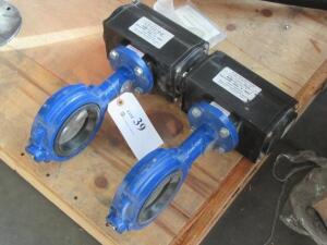 LOT OF 2 KYSTONE M-MRP-009U-K-S060 PNEUMATIC ACTUATOR