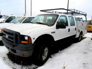 TRUCK 07 FORD F250 CREW CAB LIC, VIN# 1FTSW21Y07EA03095, MILES 95,171