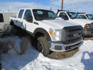 TRUCK; 2012 FORD F250 CREW CAB SHORTBED, VIN#1FT7W2B65CEC98319, MILES 97,397