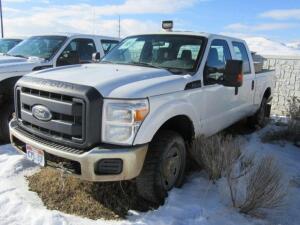 TRUCK; 2012 FORD F250 CREWCAB SHORTBED, VIN#1FT7W2B69CEC70314, MILES163,499