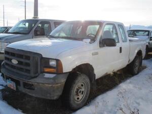 TRUCK 06 FORD F250 EXT CAB 4X4 LIC, VIN# 1FTSX215X6ED67784, MILES 92,540